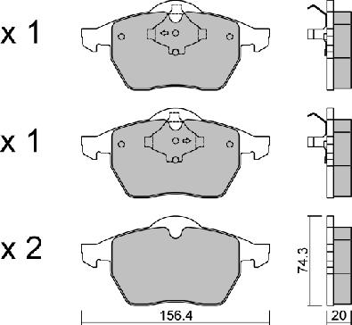 FOMAR Friction 625181 - Гальмівні колодки, дискові гальма autozip.com.ua