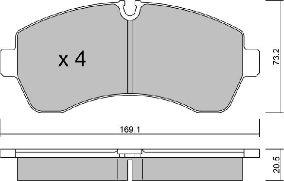 Aisin BPVW-1020 - Гальмівні колодки, дискові гальма autozip.com.ua