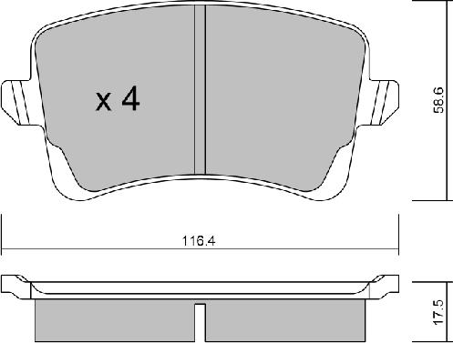 Aisin BPVW-2009 - Гальмівні колодки, дискові гальма autozip.com.ua