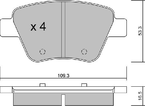 Aisin BPVW-2006 - Гальмівні колодки, дискові гальма autozip.com.ua