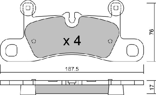 Aisin BPVW-2011 - Гальмівні колодки, дискові гальма autozip.com.ua