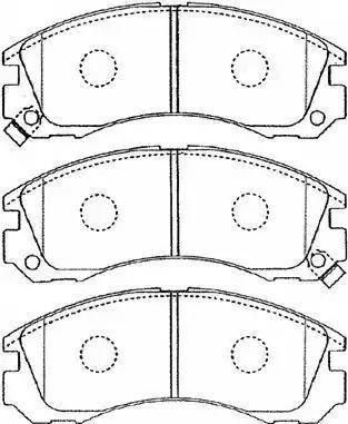 Aisin D1N034 - Гальмівні колодки, дискові гальма autozip.com.ua