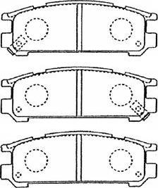 Aisin F2N012 - Гальмівні колодки, дискові гальма autozip.com.ua