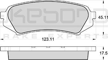 Akebono AN-499KE - Гальмівні колодки, дискові гальма autozip.com.ua