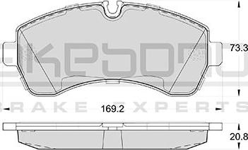 Akebono AN-4493K - Гальмівні колодки, дискові гальма autozip.com.ua