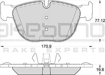 Akebono AN-4446KE - Гальмівні колодки, дискові гальма autozip.com.ua