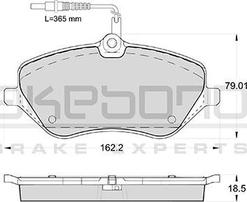 Akebono AN-4448WKE - Гальмівні колодки, дискові гальма autozip.com.ua