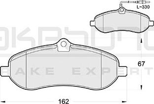 Akebono AN-4452WKE - Гальмівні колодки, дискові гальма autozip.com.ua