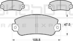 Akebono AN-4409K - Гальмівні колодки, дискові гальма autozip.com.ua