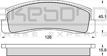 Akebono AN-4405K - Гальмівні колодки, дискові гальма autozip.com.ua