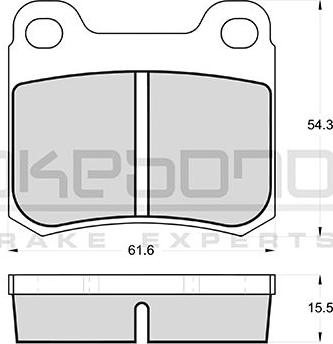 Akebono AN-4407K - Гальмівні колодки, дискові гальма autozip.com.ua