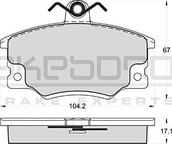 Akebono AN-4411KE - Гальмівні колодки, дискові гальма autozip.com.ua