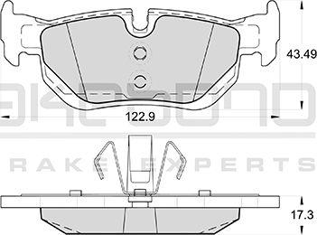 Akebono AN-4428K - Гальмівні колодки, дискові гальма autozip.com.ua