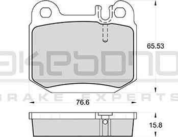 Akebono AN-4422KE - Гальмівні колодки, дискові гальма autozip.com.ua