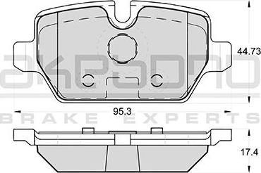 Akebono AN-4427KE - Гальмівні колодки, дискові гальма autozip.com.ua