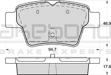 Akebono AN-4479KE - Гальмівні колодки, дискові гальма autozip.com.ua