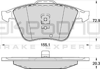 Akebono AN-4596WK - Гальмівні колодки, дискові гальма autozip.com.ua