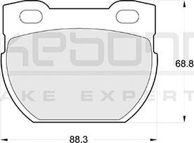 Akebono AN-4546K - Гальмівні колодки, дискові гальма autozip.com.ua