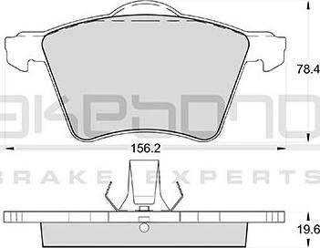 Akebono AN-4565WK - Гальмівні колодки, дискові гальма autozip.com.ua