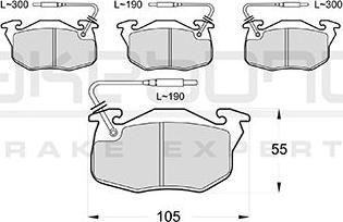 Akebono AN-4504WKE - Гальмівні колодки, дискові гальма autozip.com.ua