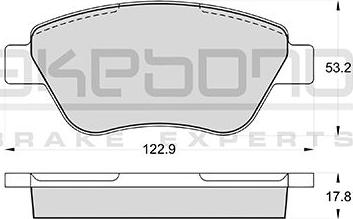 Akebono AN-4586KE - Гальмівні колодки, дискові гальма autozip.com.ua