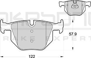 Akebono AN-4534KE - Гальмівні колодки, дискові гальма autozip.com.ua