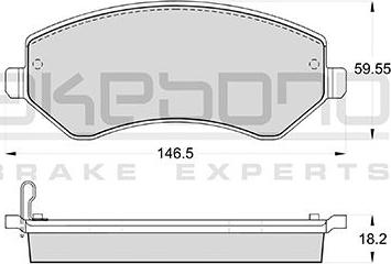 Akebono AN-4536WK - Гальмівні колодки, дискові гальма autozip.com.ua