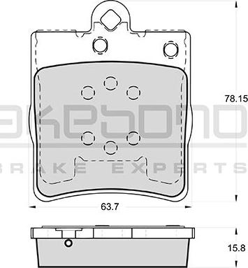 Akebono AN-4530KE - Гальмівні колодки, дискові гальма autozip.com.ua