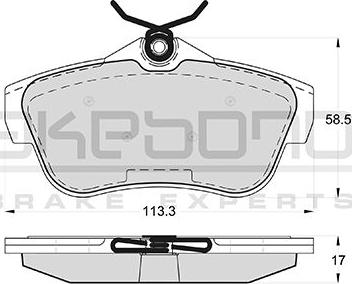 Akebono AN-4537KE - Гальмівні колодки, дискові гальма autozip.com.ua