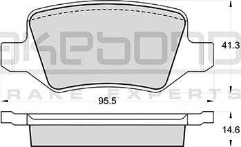 Akebono AN-4529KE - Гальмівні колодки, дискові гальма autozip.com.ua