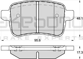 Akebono AN-4696WK - Гальмівні колодки, дискові гальма autozip.com.ua