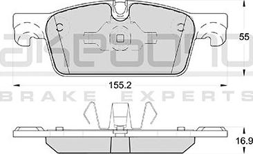 Akebono AN-4698WKE - Гальмівні колодки, дискові гальма autozip.com.ua