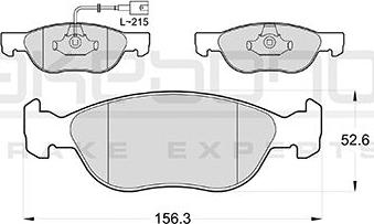 Akebono AN-4651WKE - Гальмівні колодки, дискові гальма autozip.com.ua