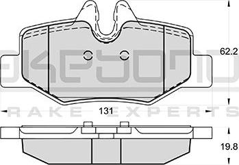 Akebono AN-4603KE - Гальмівні колодки, дискові гальма autozip.com.ua