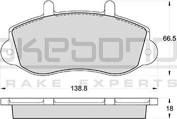 Akebono AN-4637K - Гальмівні колодки, дискові гальма autozip.com.ua