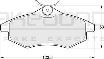 Akebono AN-4096KE - Гальмівні колодки, дискові гальма autozip.com.ua