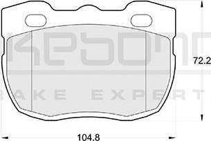 Akebono AN-4044KE - Гальмівні колодки, дискові гальма autozip.com.ua