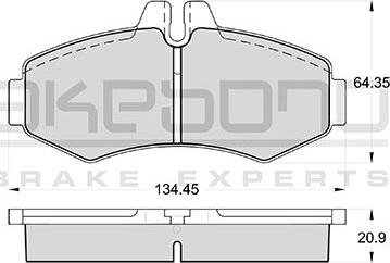 Akebono AN-4055K - Гальмівні колодки, дискові гальма autozip.com.ua