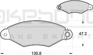 Akebono AN-4056KE - Гальмівні колодки, дискові гальма autozip.com.ua