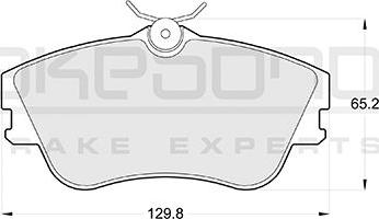 Akebono AN-4064K - Гальмівні колодки, дискові гальма autozip.com.ua