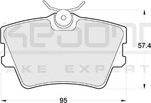 Akebono AN-4062KE - Гальмівні колодки, дискові гальма autozip.com.ua