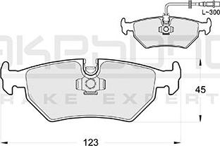 Akebono AN-4004WKE - Гальмівні колодки, дискові гальма autozip.com.ua