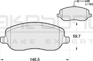 Akebono AN-4002WKE - Гальмівні колодки, дискові гальма autozip.com.ua