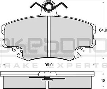 Akebono AN-4014K - Гальмівні колодки, дискові гальма autozip.com.ua