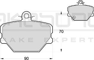 Akebono AN-4012WKE - Гальмівні колодки, дискові гальма autozip.com.ua