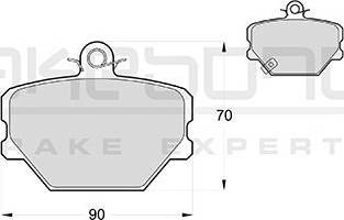 Akebono AN-4012WK - Гальмівні колодки, дискові гальма autozip.com.ua