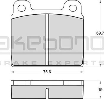 Akebono AN-4083KE - Гальмівні колодки, дискові гальма autozip.com.ua