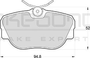 Akebono AN-4082K - Гальмівні колодки, дискові гальма autozip.com.ua