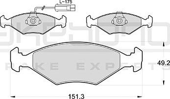 Akebono AN-4034WKE - Гальмівні колодки, дискові гальма autozip.com.ua