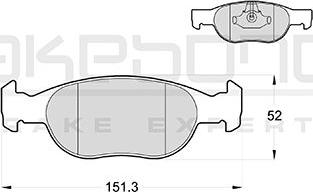 Akebono AN-4033KE - Гальмівні колодки, дискові гальма autozip.com.ua